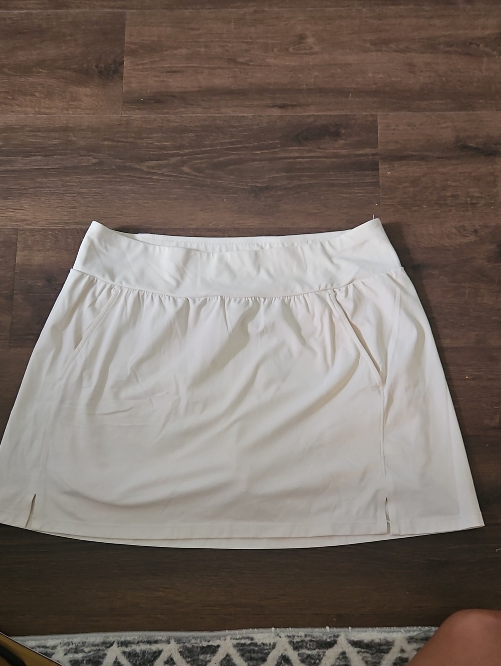 Travis Mathew Cream Skort with Wide Waistband